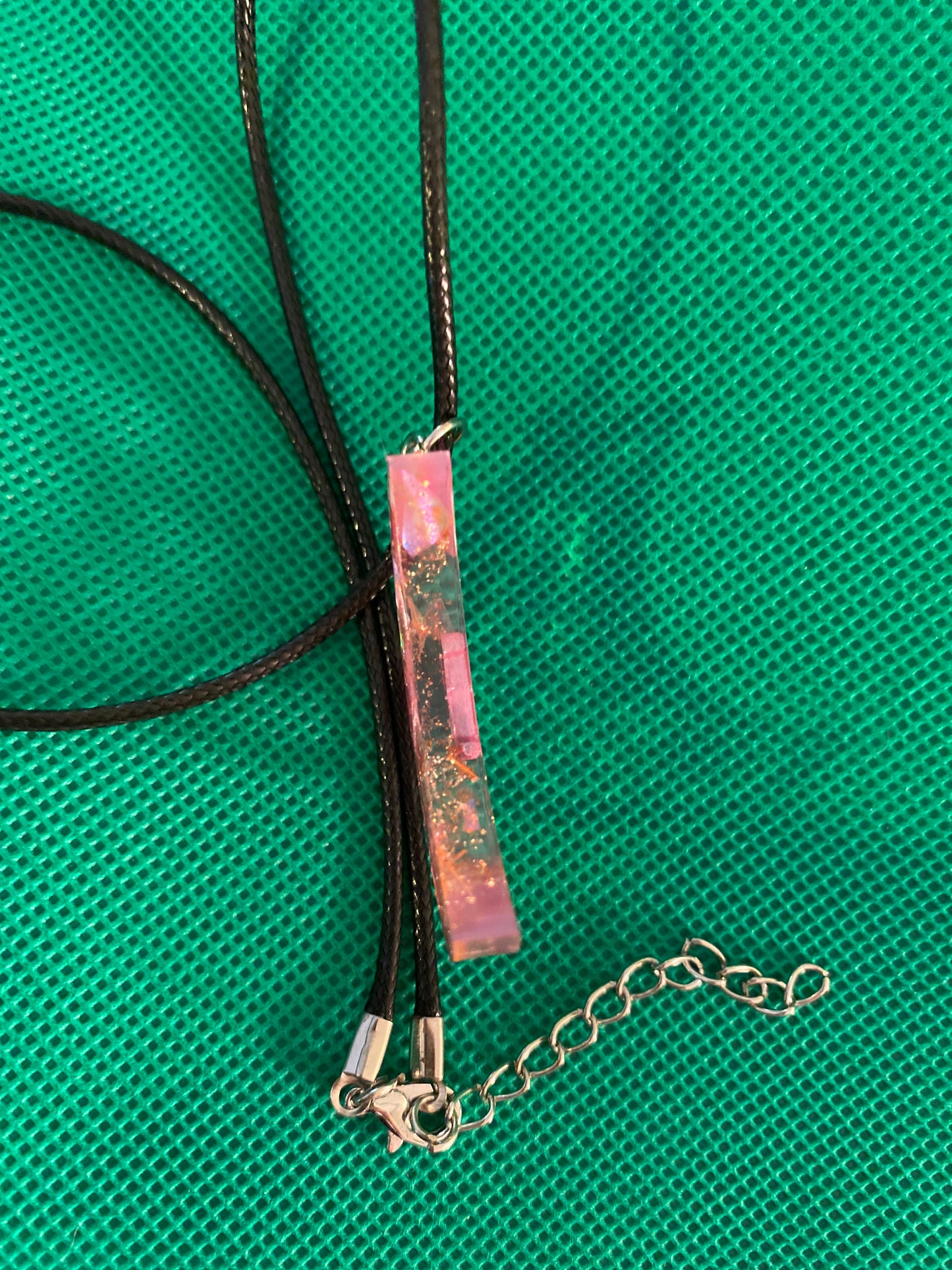 Crescent moon with an M necklace