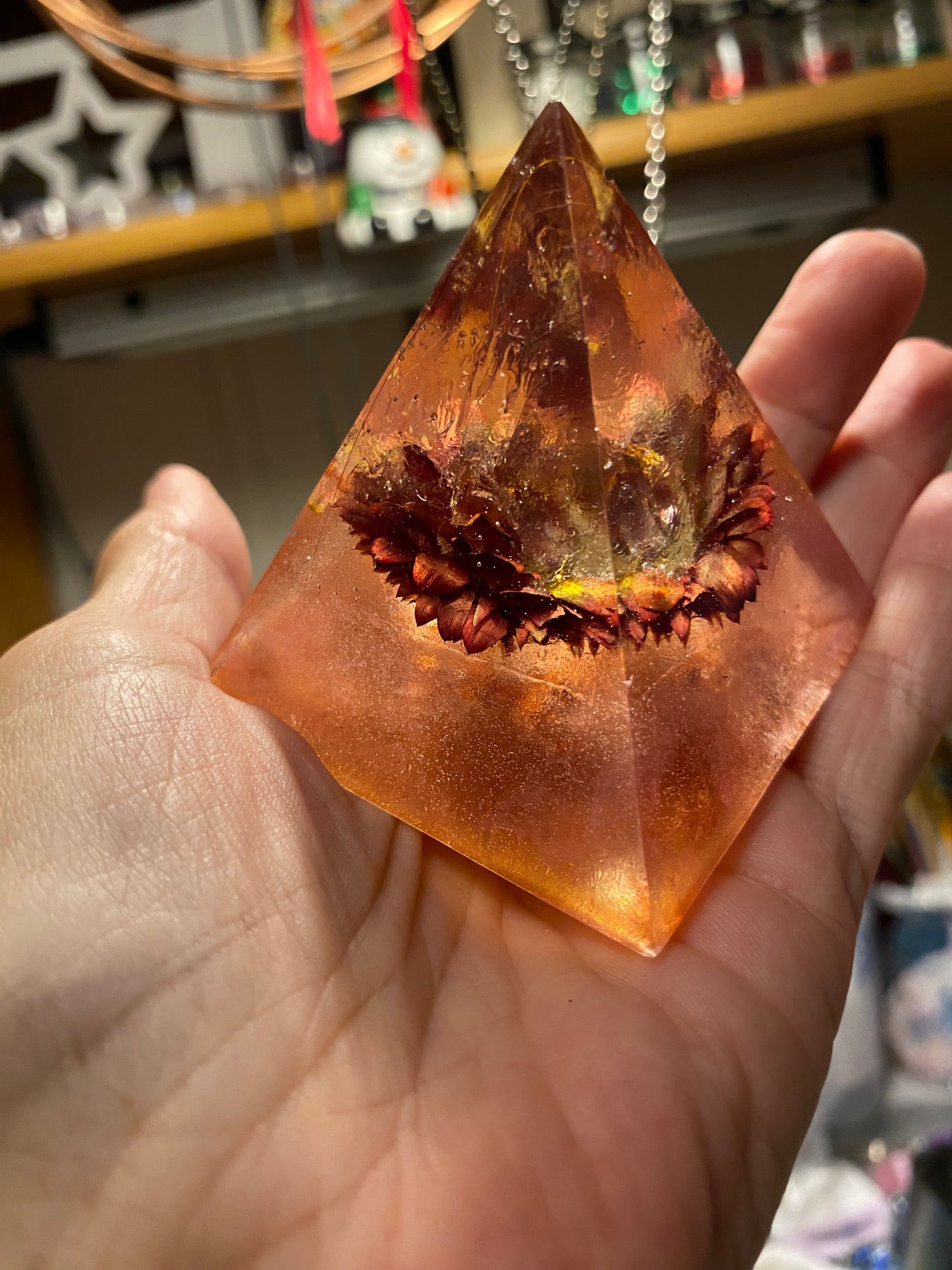 A Beautiful flower in resin