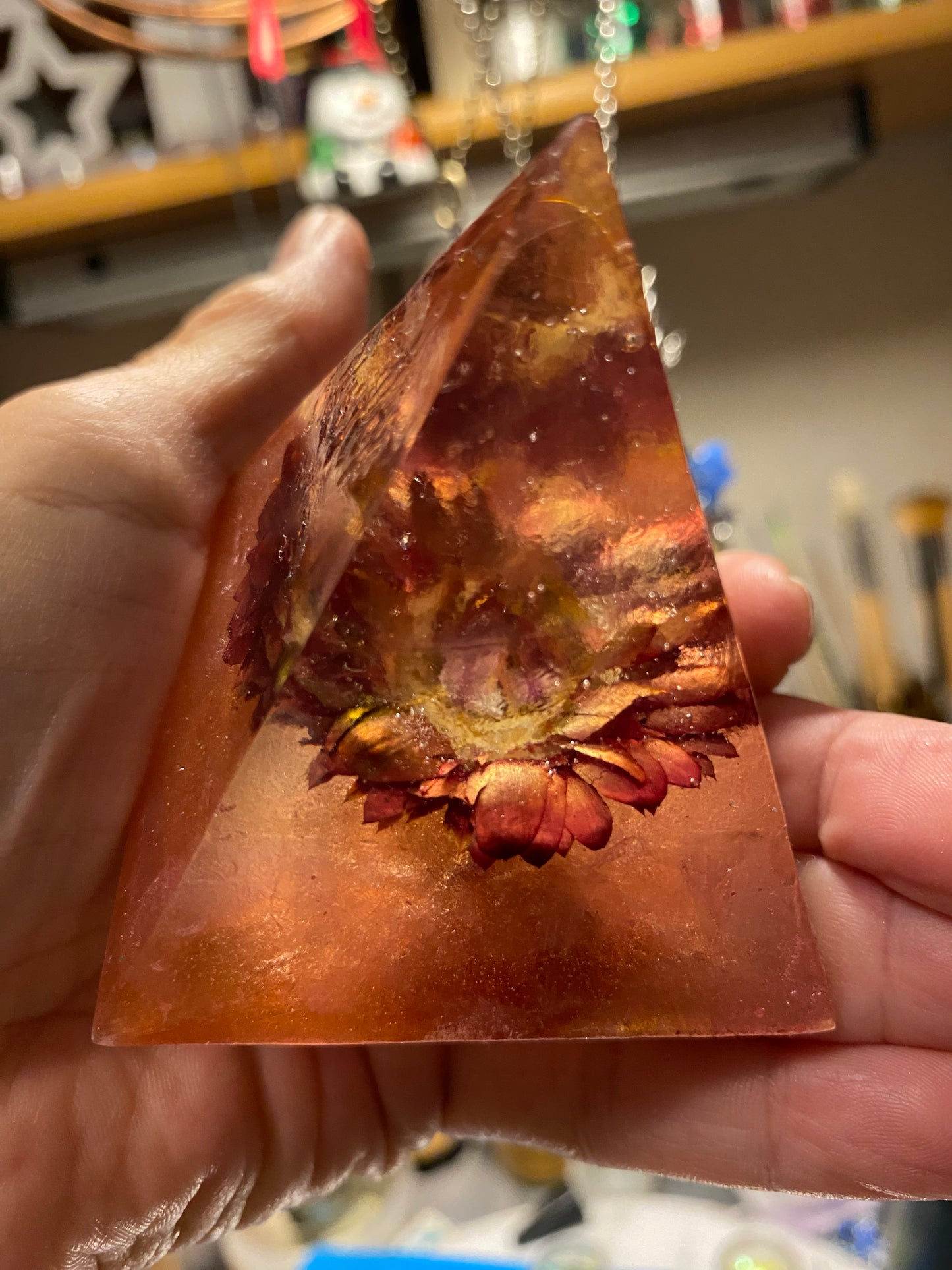 A Beautiful flower in resin