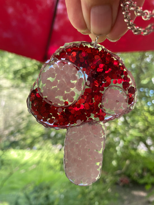 Mushroom necklace