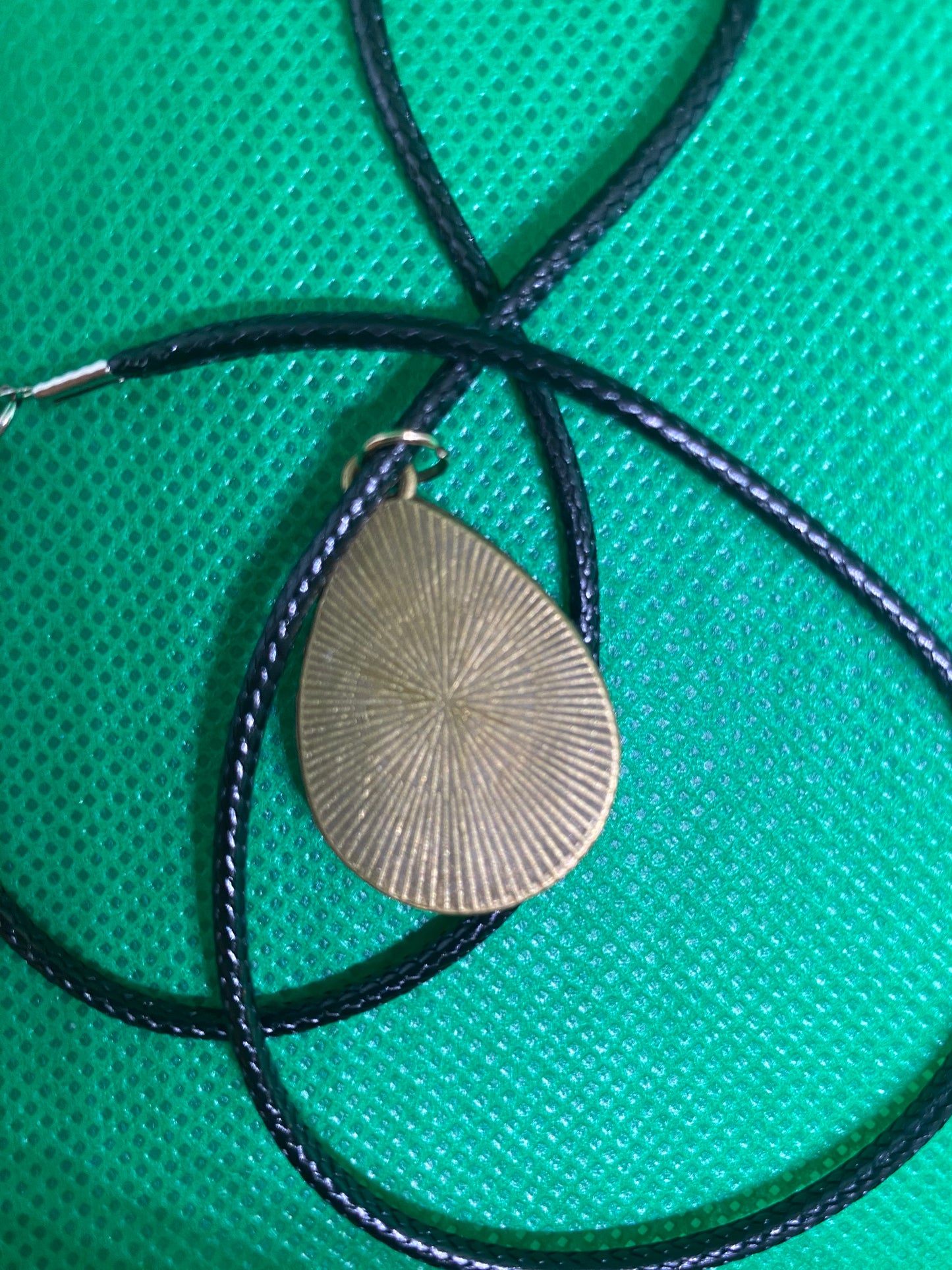 Blue teardrop necklace