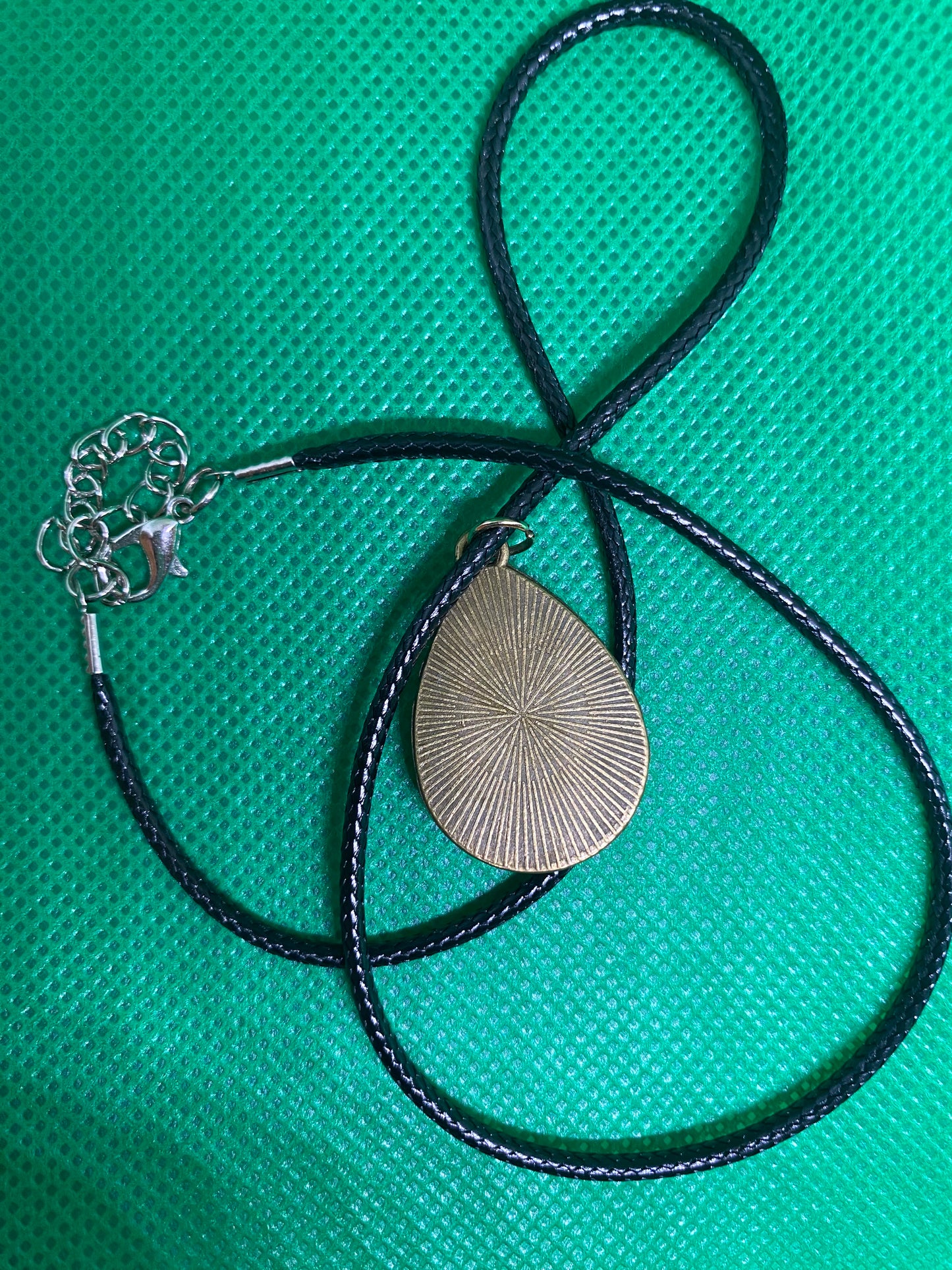 Blue teardrop necklace