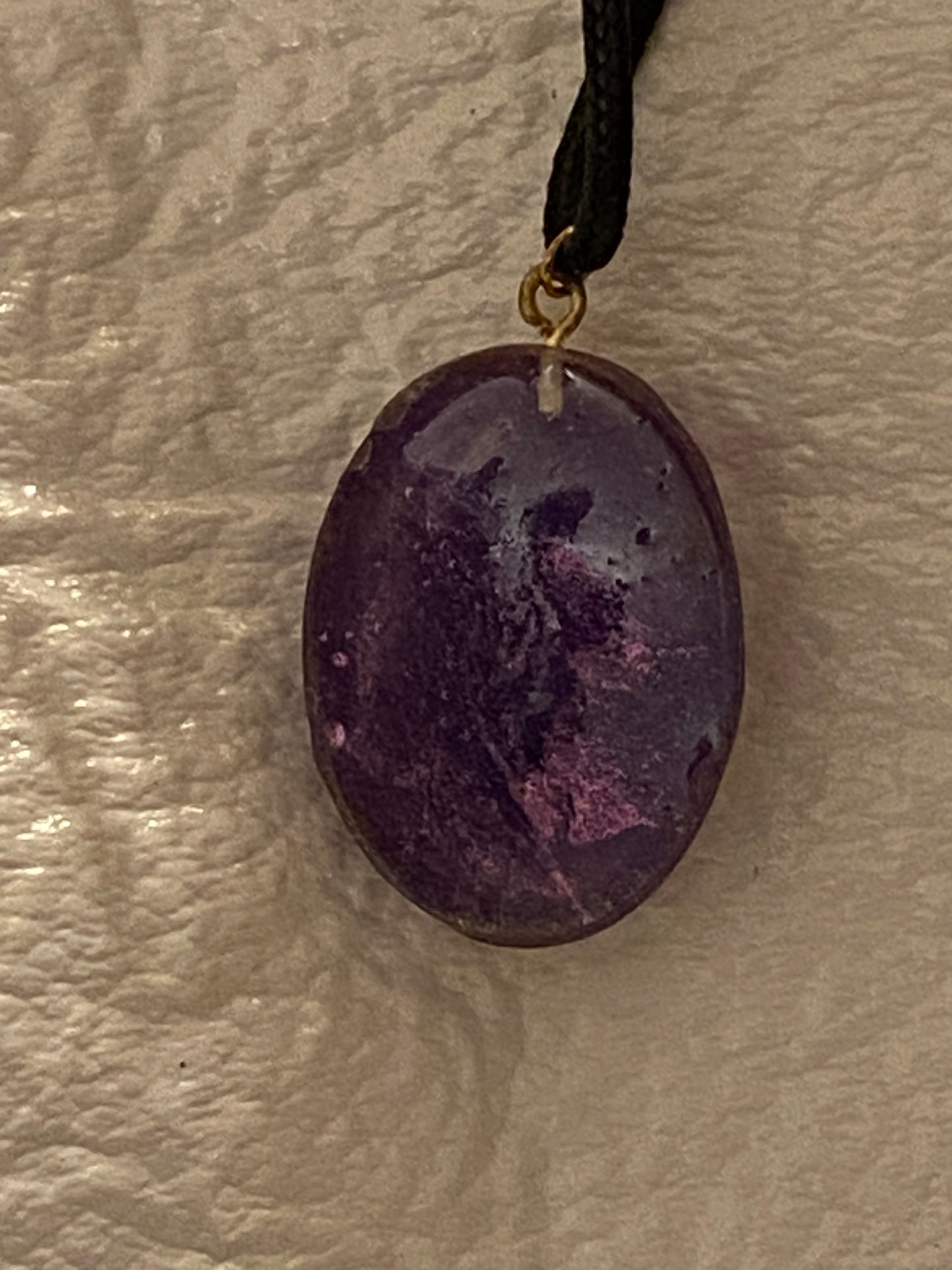 Large oval swirl with purple