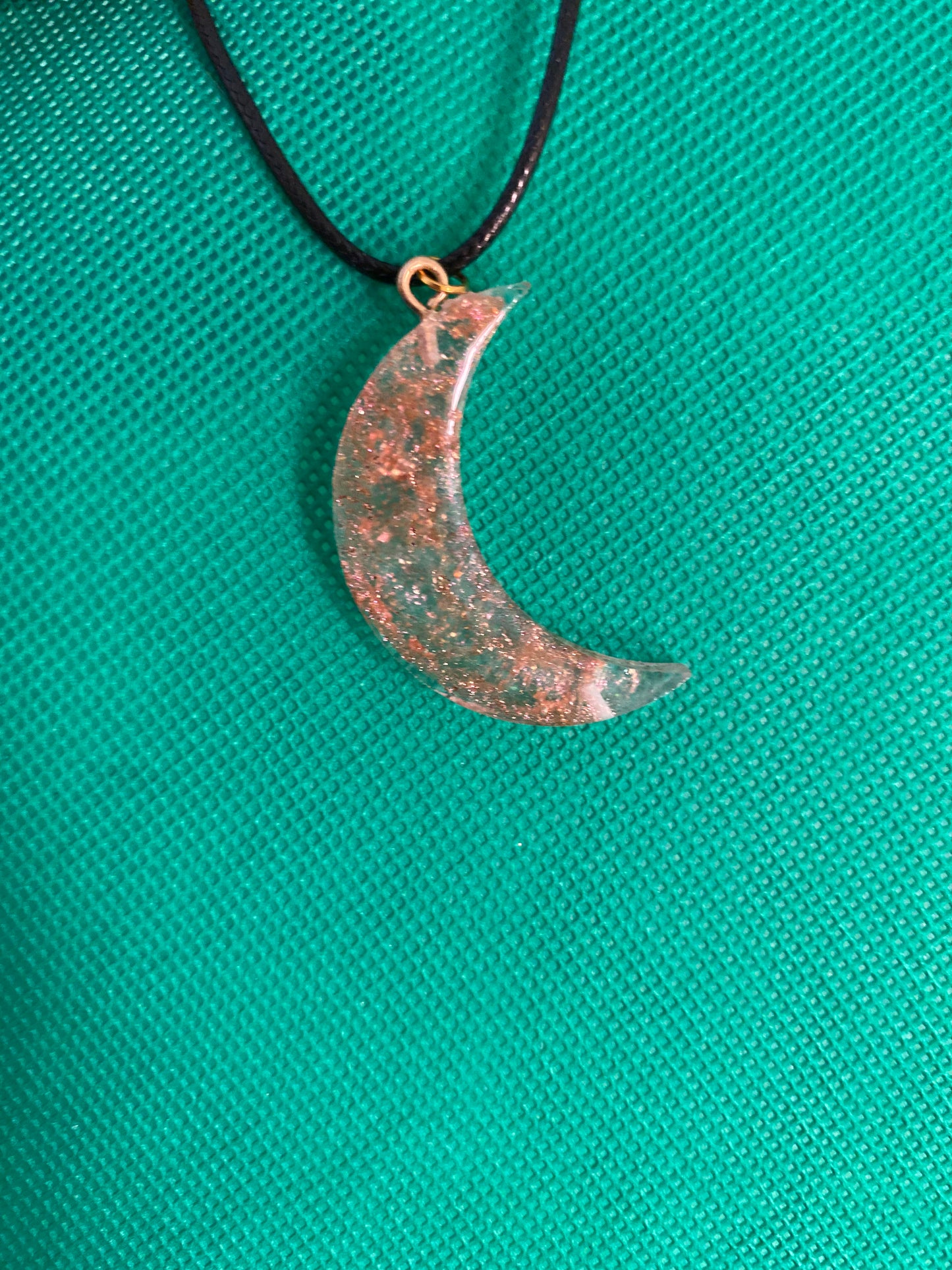 Half crescent moon necklace