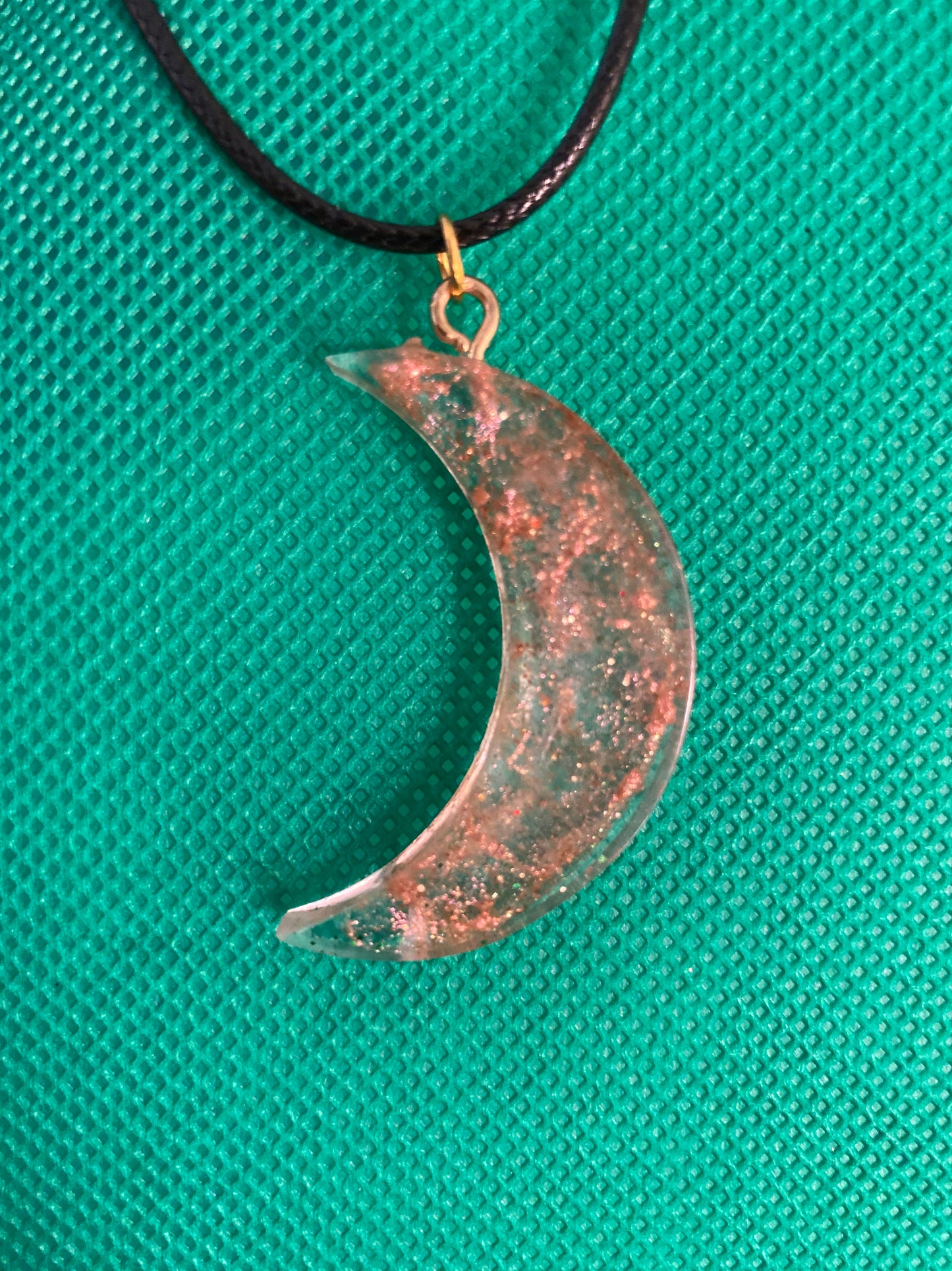 Half crescent moon necklace