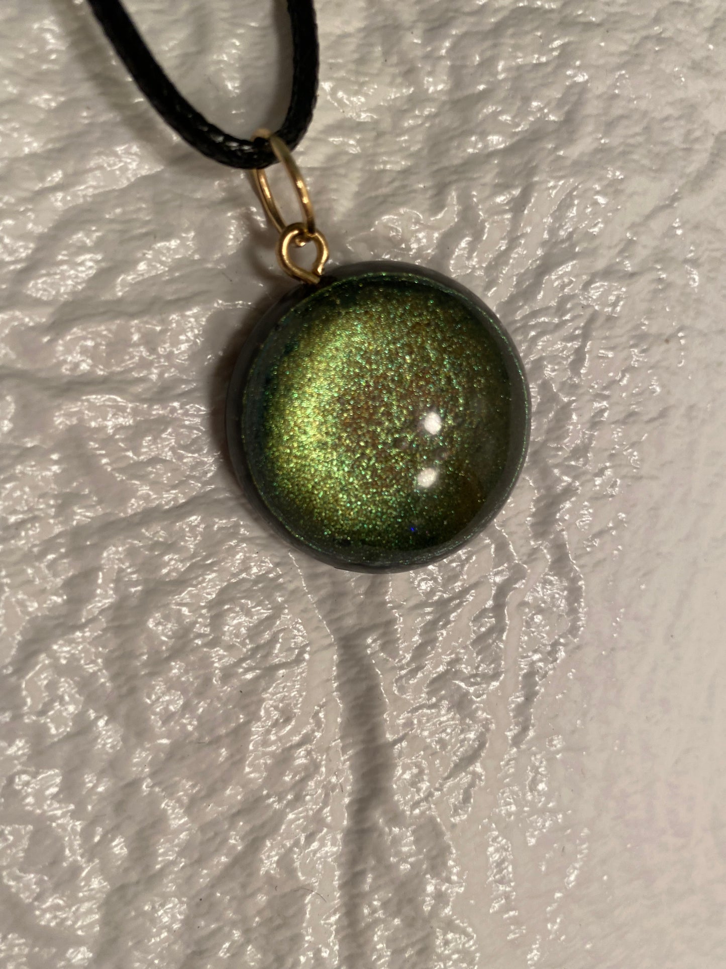 Multicolored galaxy necklace