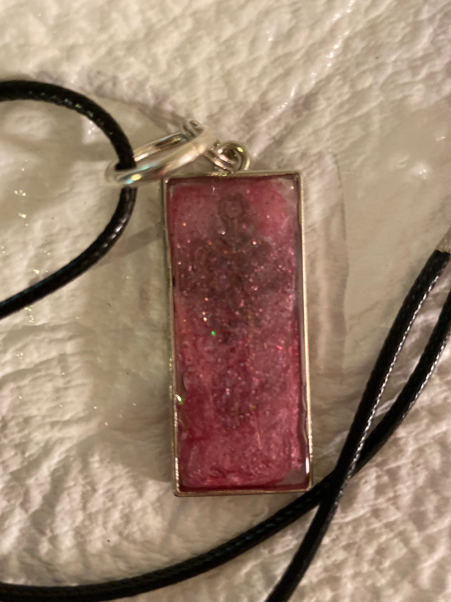 Key in pink resin